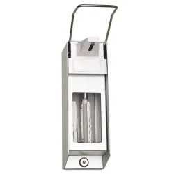 Zeep- en ontsmettingsdispenser van aluminium, 1000 ml Zeep- en ontsmettingsdispenser, 1000 ml